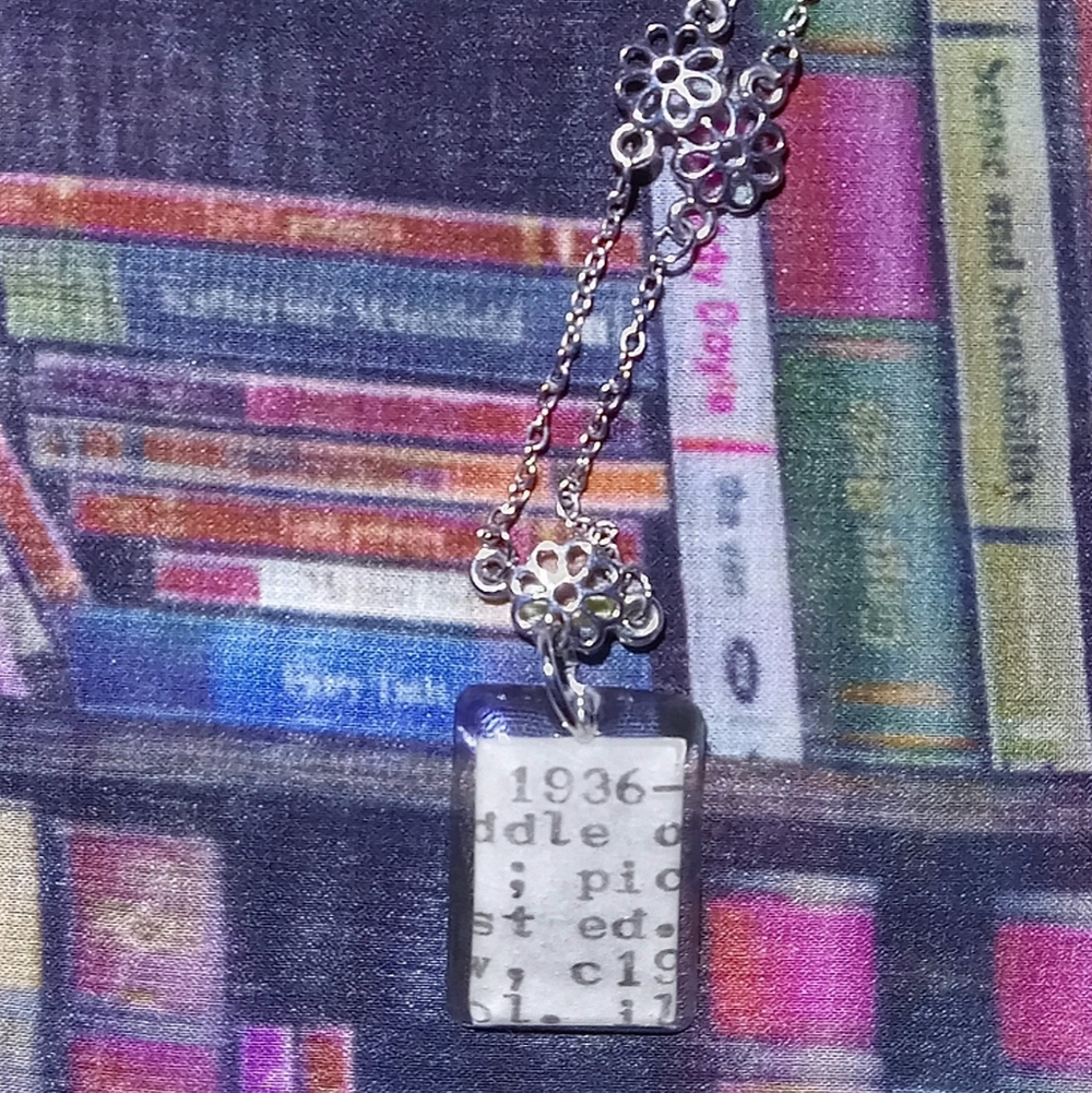 Unique Card Catalog/Resin Pendant